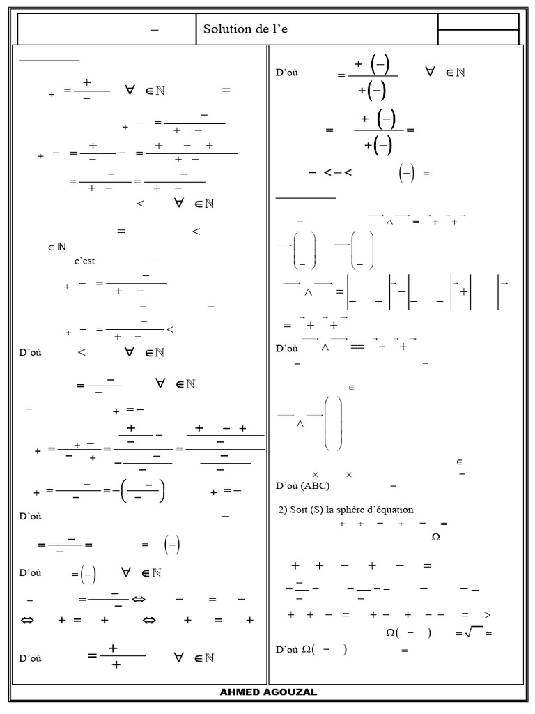 Correction Examen National Math 2016 | PDF