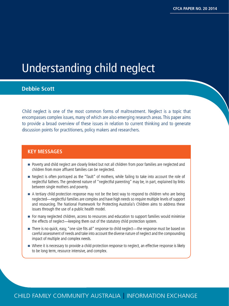 Understanding Child Neglect in Australia | PDF | Child Neglect | Child ...