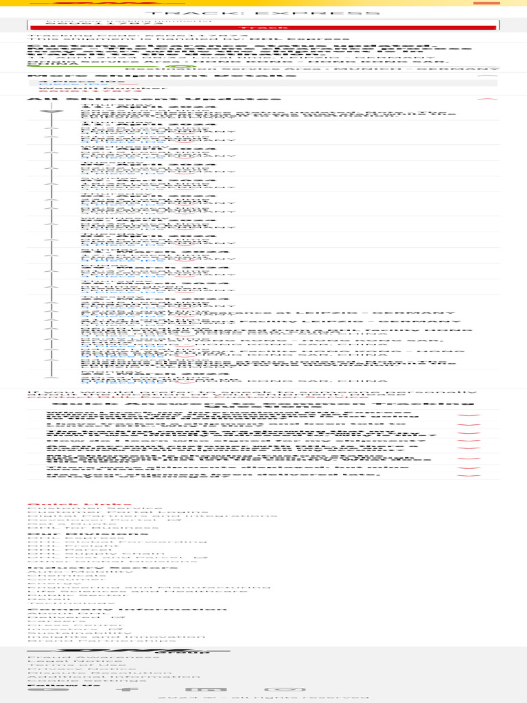 Track & Trace Express - DHL - Germany | PDF | Business