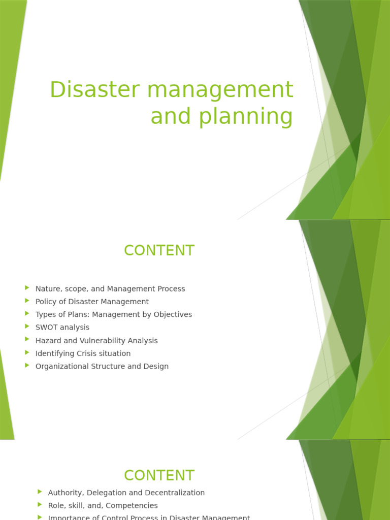Chap2 - Disaster Management and Planning | PDF | Hazards | Vulnerability
