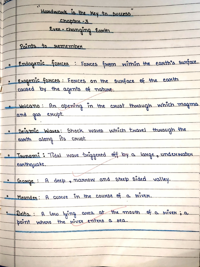 Geography CH3 | PDF | Geological Hazards | Geomorphology