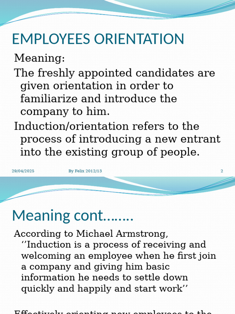 Effective Employee Orientation Guide | PDF | Performance Appraisal ...