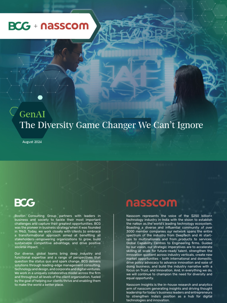 BCG Gen AI & Diversity Aug 2024 | PDF | Artificial Intelligence ...