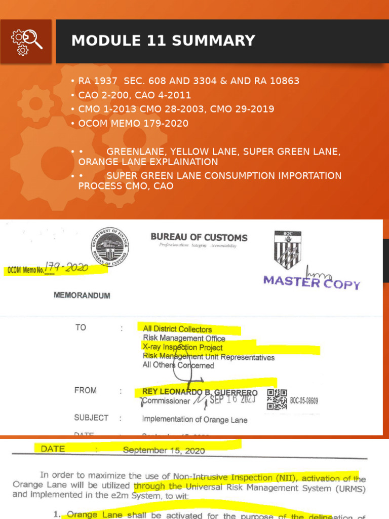 Customs Processing Overview for LBC | PDF | Bill Of Lading | Supply ...