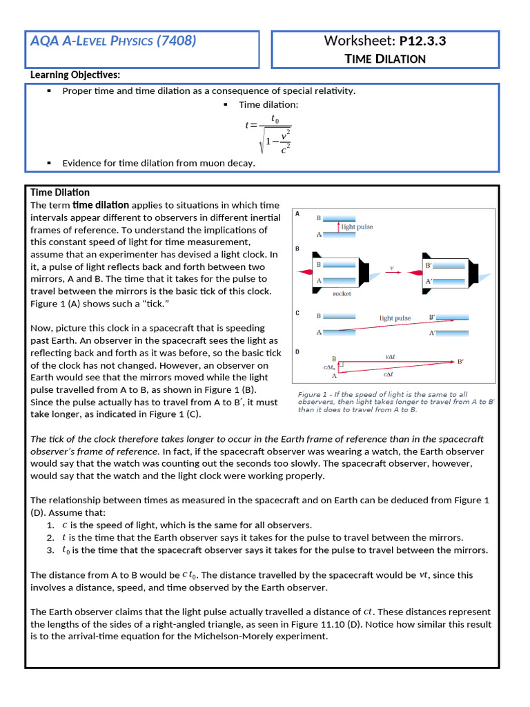 Special Relativity Part 2 Booklet | PDF | Special Relativity | Physical ...