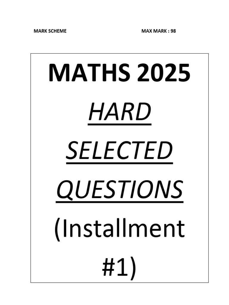 Hardest Questionsms - 1 | PDF