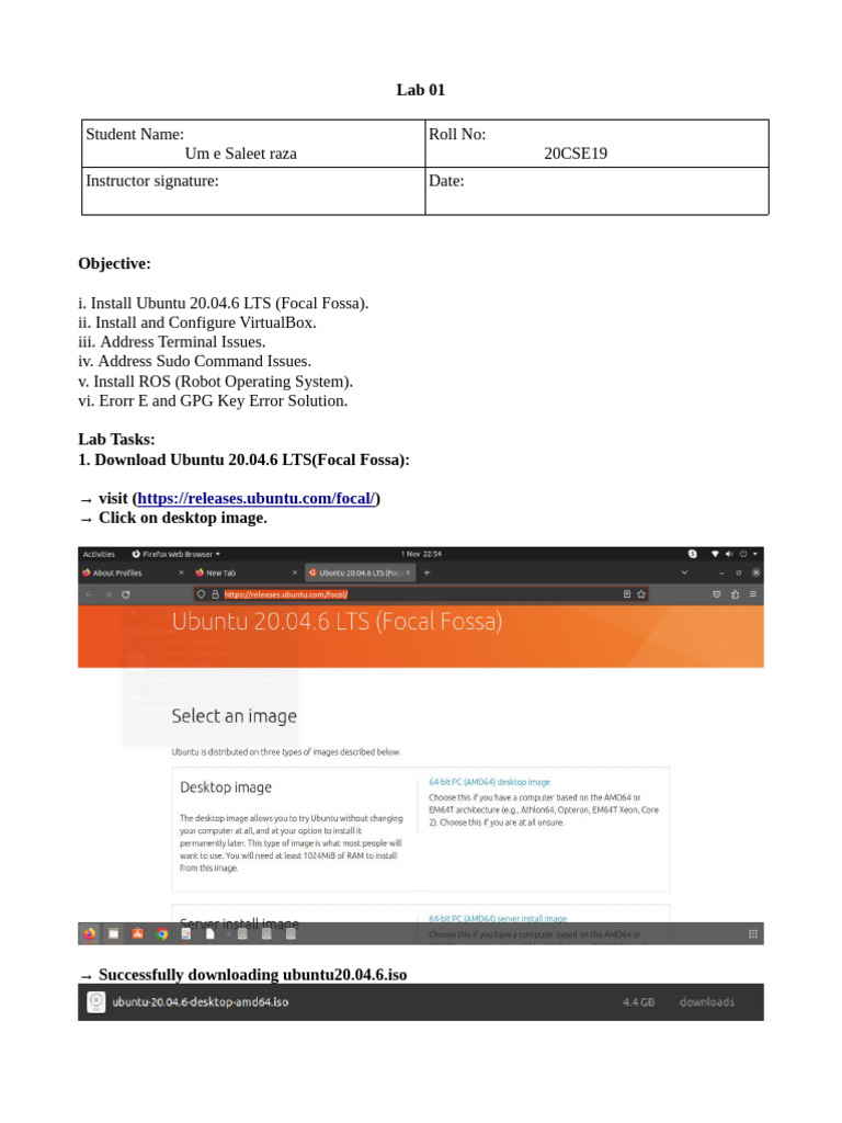 Ubuntu 20.04 ROS Installation Guide | PDF | Sudo | Computing