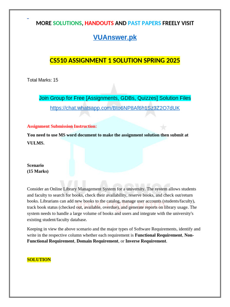 CS510 Assignment 1 Solution 2025 | PDF | World Wide Web | Internet & Web