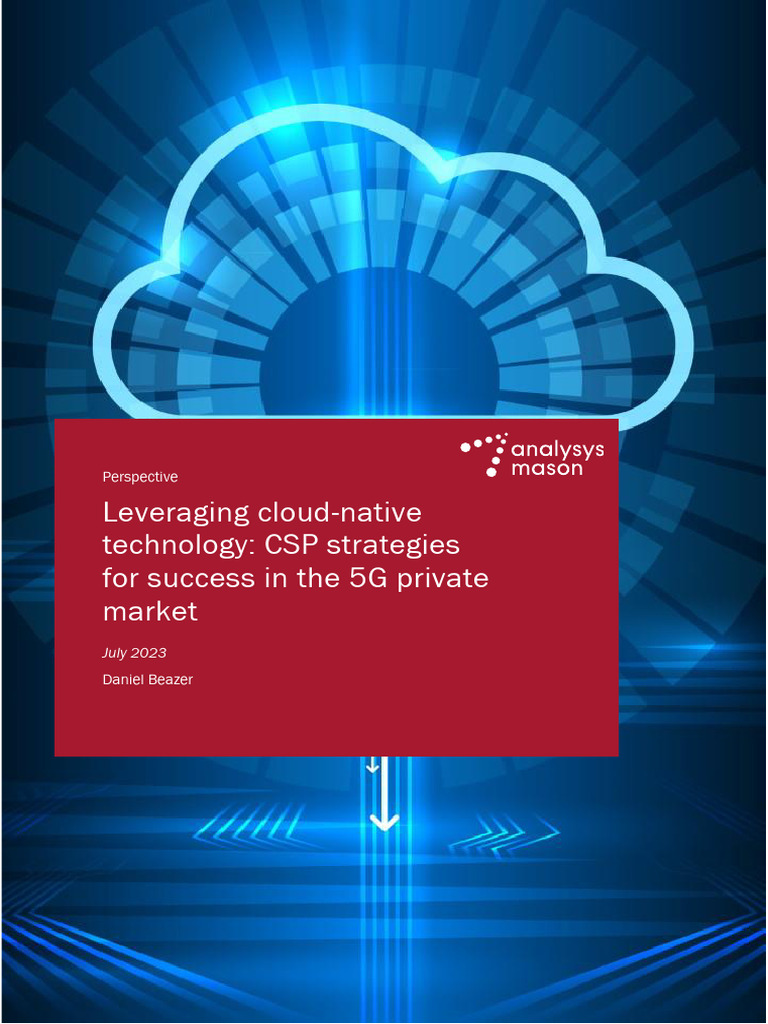 CSP Strategies for Private 5G Success | PDF | Cloud Computing | Automation