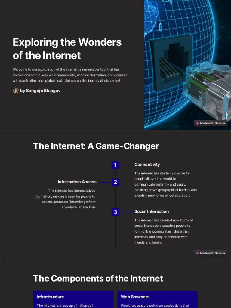 Exploring The Wonders of The Internet | PDF | Internet | Internet Of Things