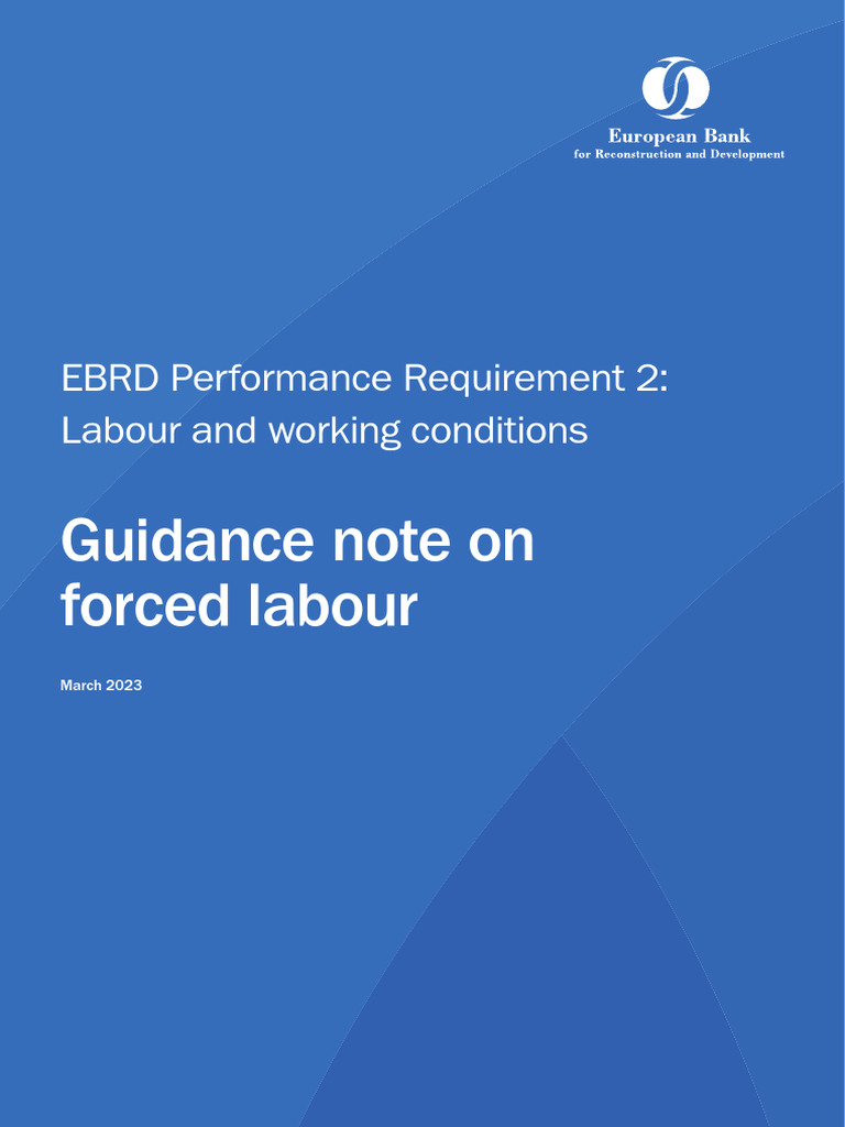 1543 Guidance Note On Forced Labour | PDF | Supply Chain | Employment