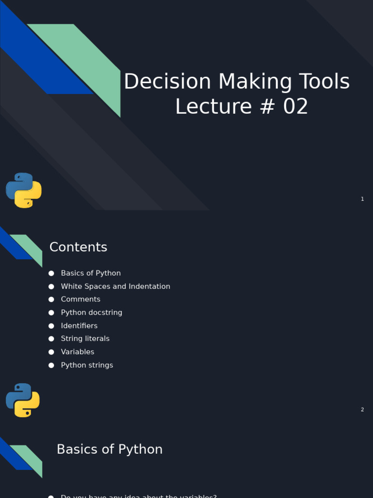 Python Basics: Variables and Strings | PDF | String (Computer Science ...