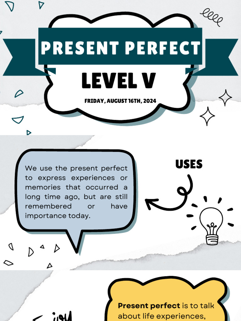 Present Perfect Tense Explained | PDF