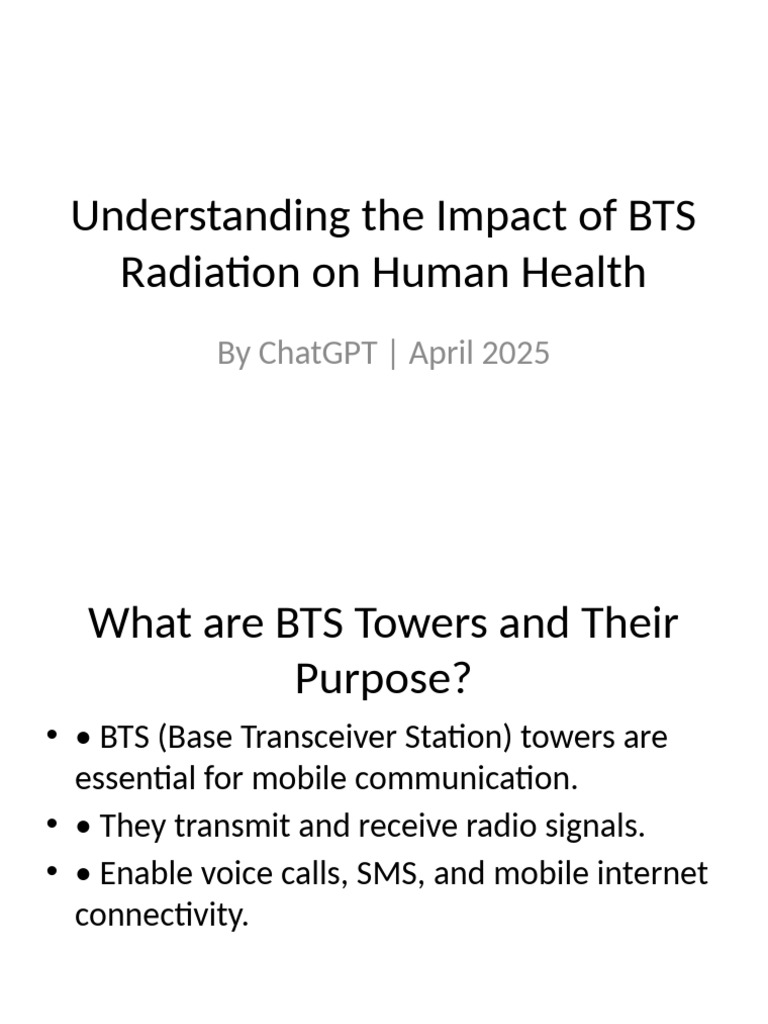 BTS Radiation Health ChatGPT Edition | PDF