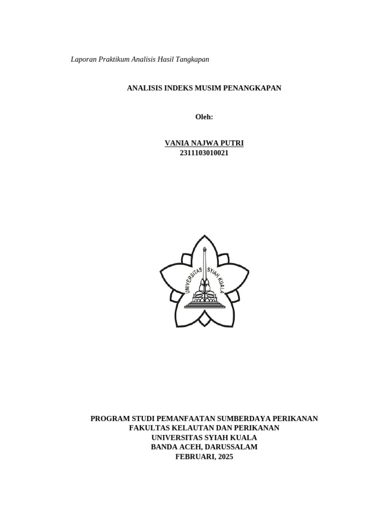 Analisis Indeks Musim Penangkapan Ikan | PDF