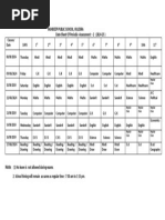 Brilliant Public School Term 2 Datesheet | PDF