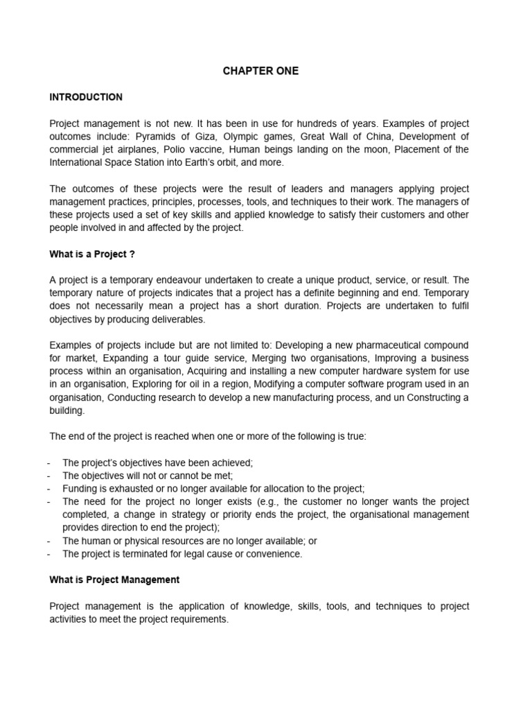 Introduction To Project Management 1 | PDF | Project Management | Goal