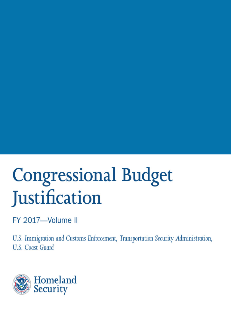 FY 2017 Congressional Budget Justification | PDF | U.S. Immigration And ...