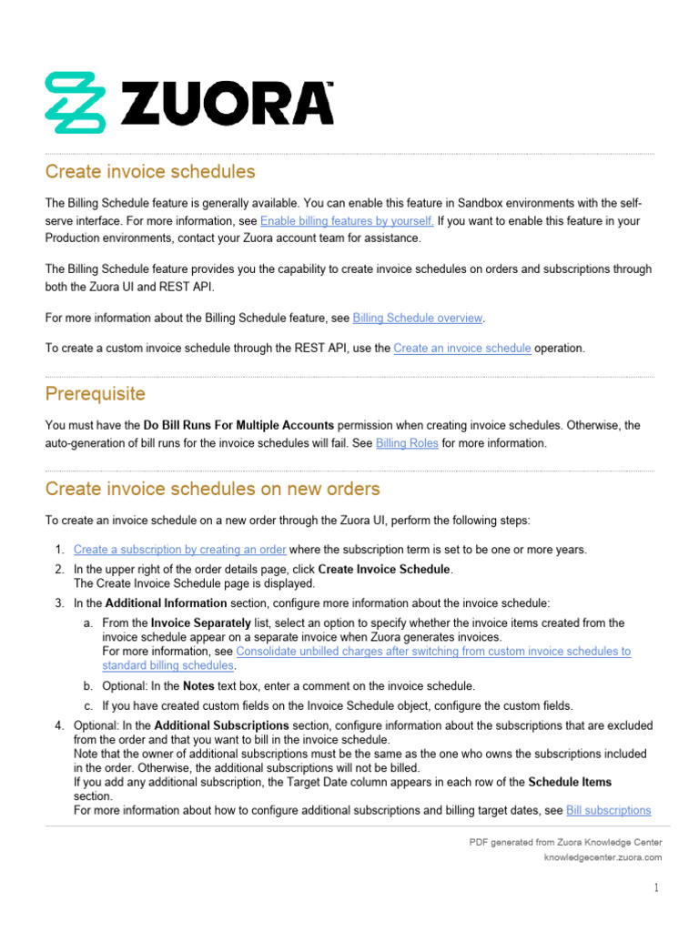 Create Invoice Schedules | PDF | Invoice | Software