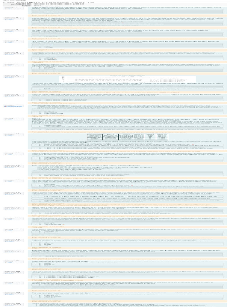 Full Length Practice Test Results | PDF