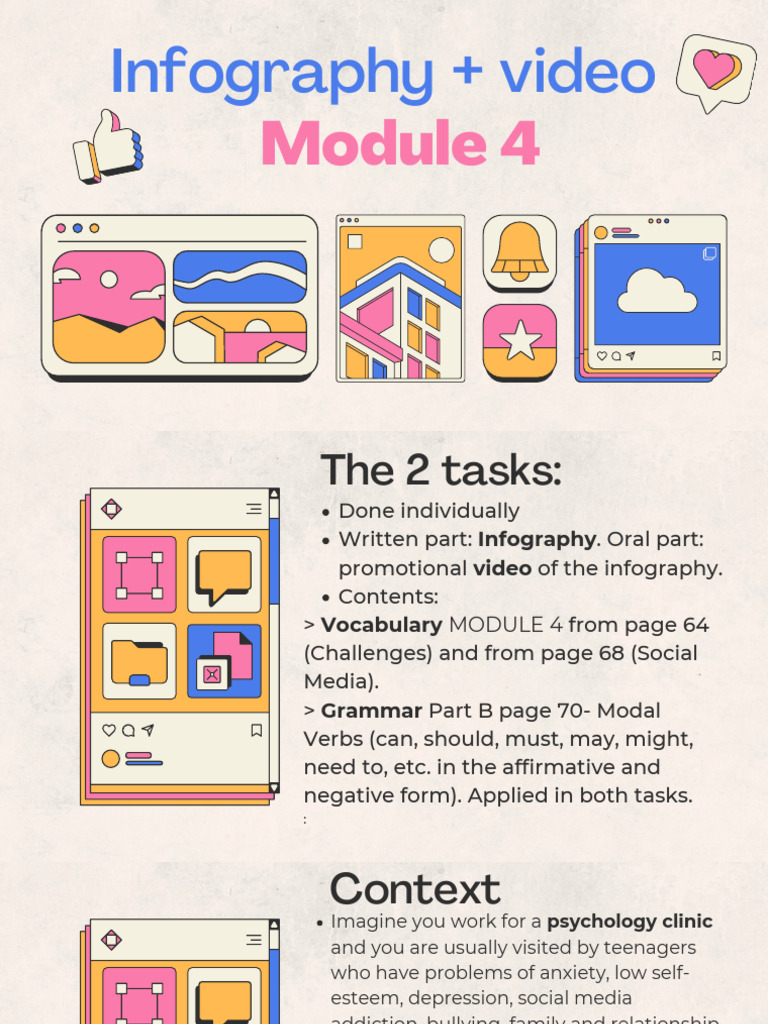 Infography and Video Tasks 4tESO Module 4 | PDF | Anxiety | Self Esteem