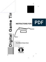 Instructions For Use: The Official Chess Clock