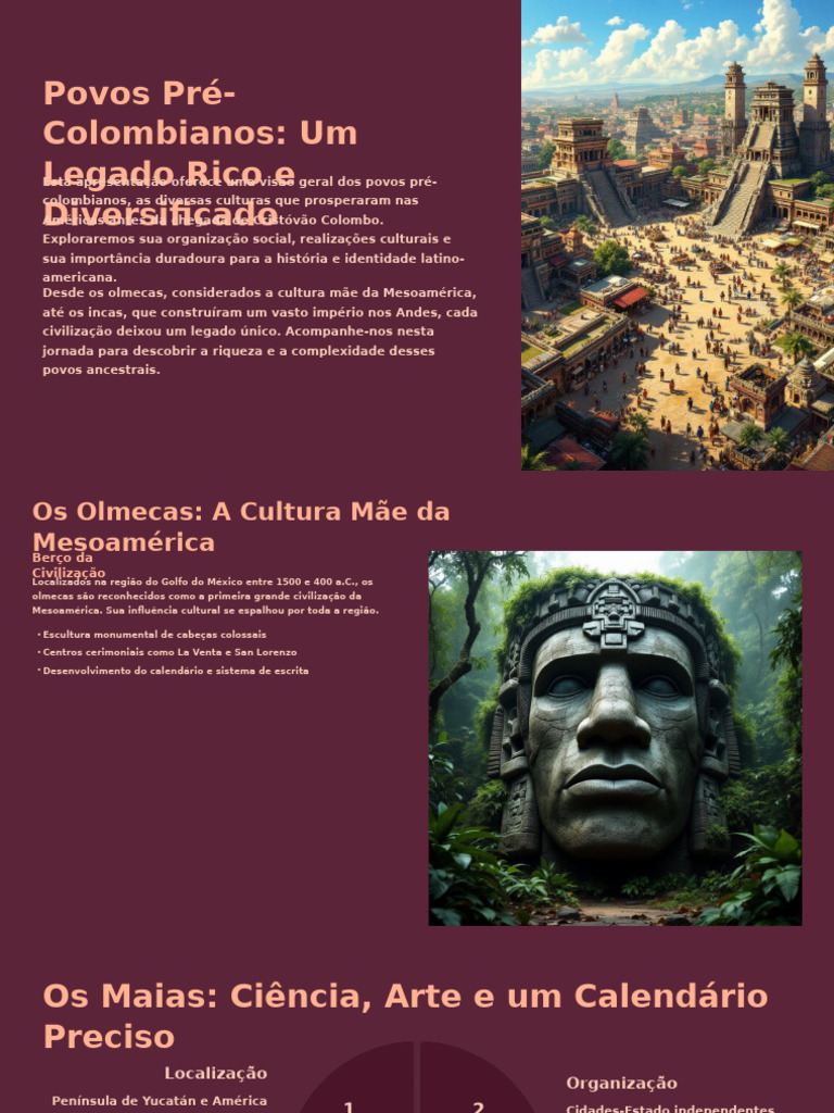Legado dos Povos Pré-Colombianos | PDF | Mesoamérica | Civilização Maia