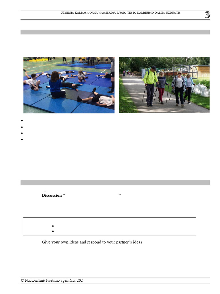 2021 English Speaking Test Tasks | PDF
