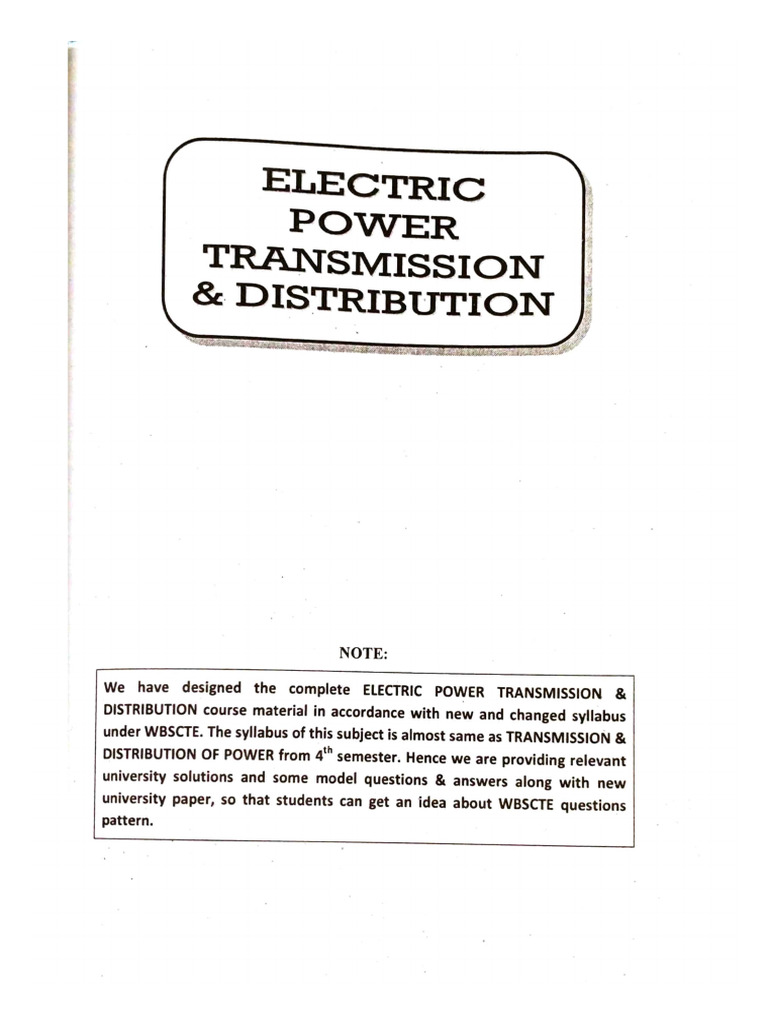 Electric Power Transmission and Distribution Matrix | PDF