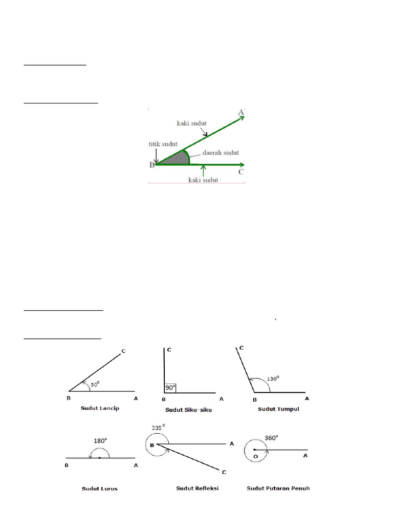 Memahami Bagian-Bagian Sudut | PDF