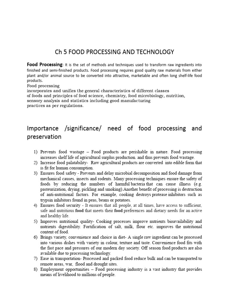 Food Processing: Shelf Life and Safety | PDF | Food Preservation | Food ...