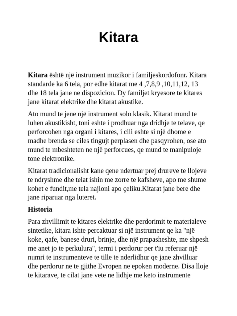 Kitara | PDF