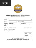 Standard 4 Mathematics Test Paper 2022 | PDF | Mathematics | Elementary ...