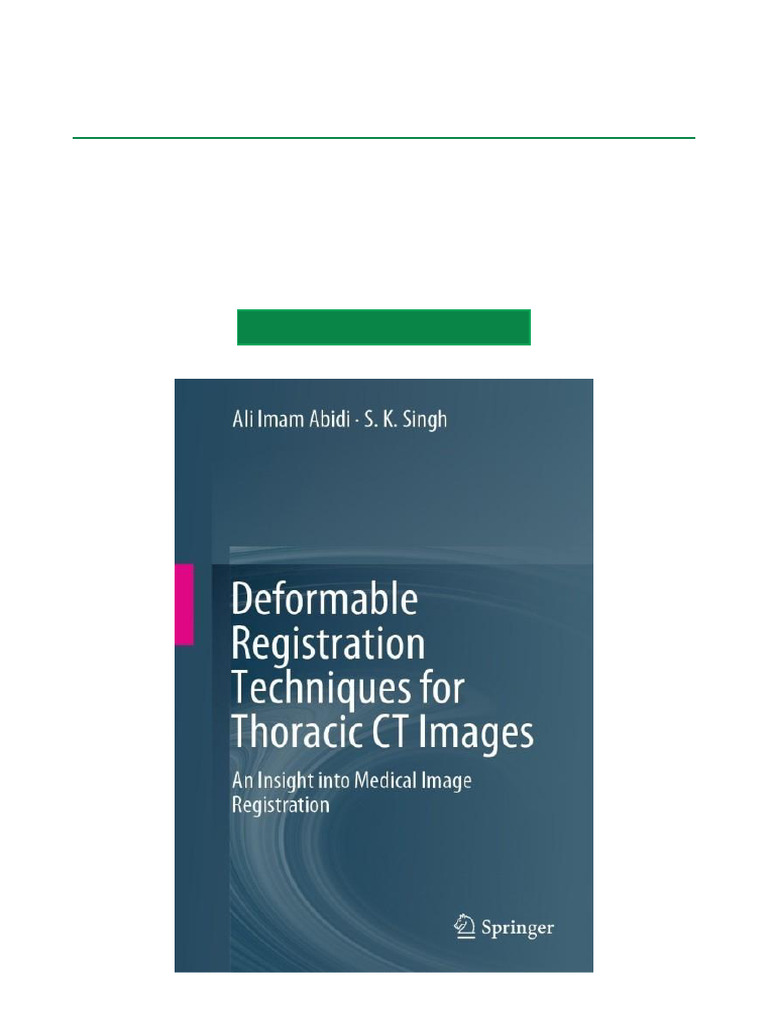 Thoracic CT Image Registration Techniques | PDF | Ct Scan | Geographic ...