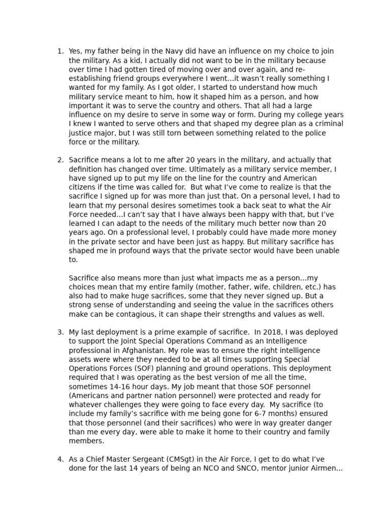 Dad Interview Questions | PDF | Non Commissioned Officer