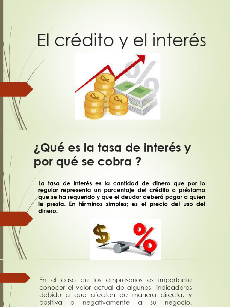 Comprendiendo la Tasa de Interés en Préstamos | PDF | Interés | Tasas ...