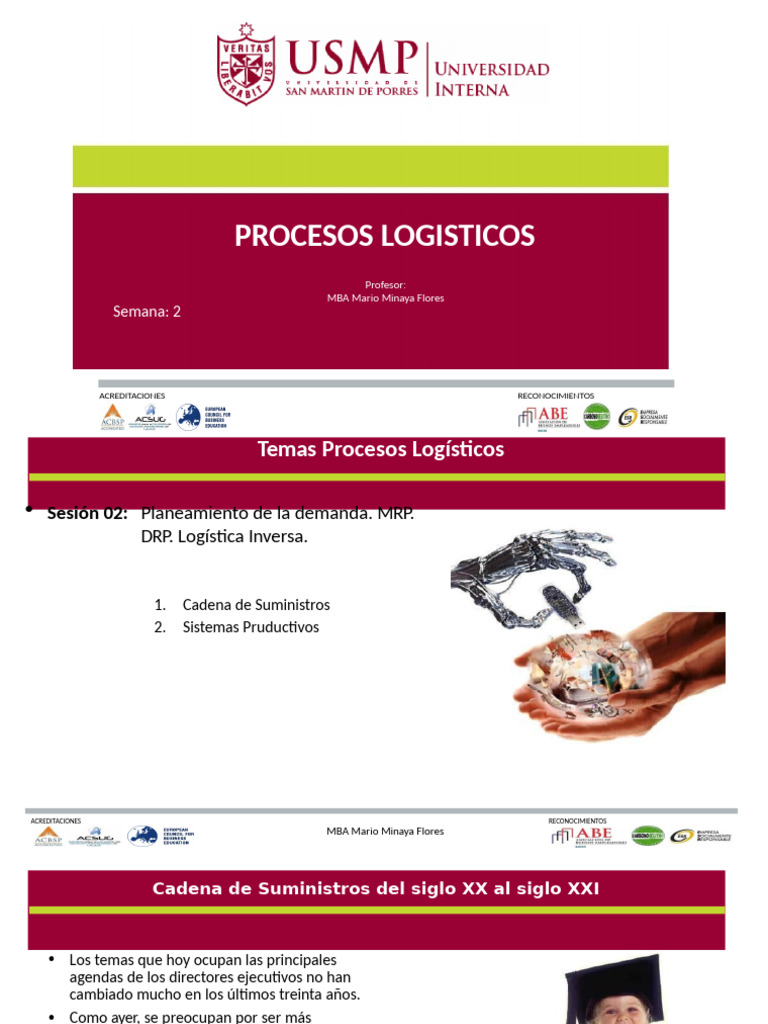 Procesos Logisticos Sesion 2 | PDF | Cadena de suministro | Logística