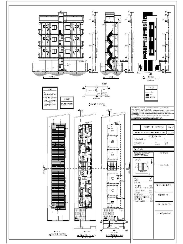 Projeto de Edifício Residencial 6 Unidades | PDF