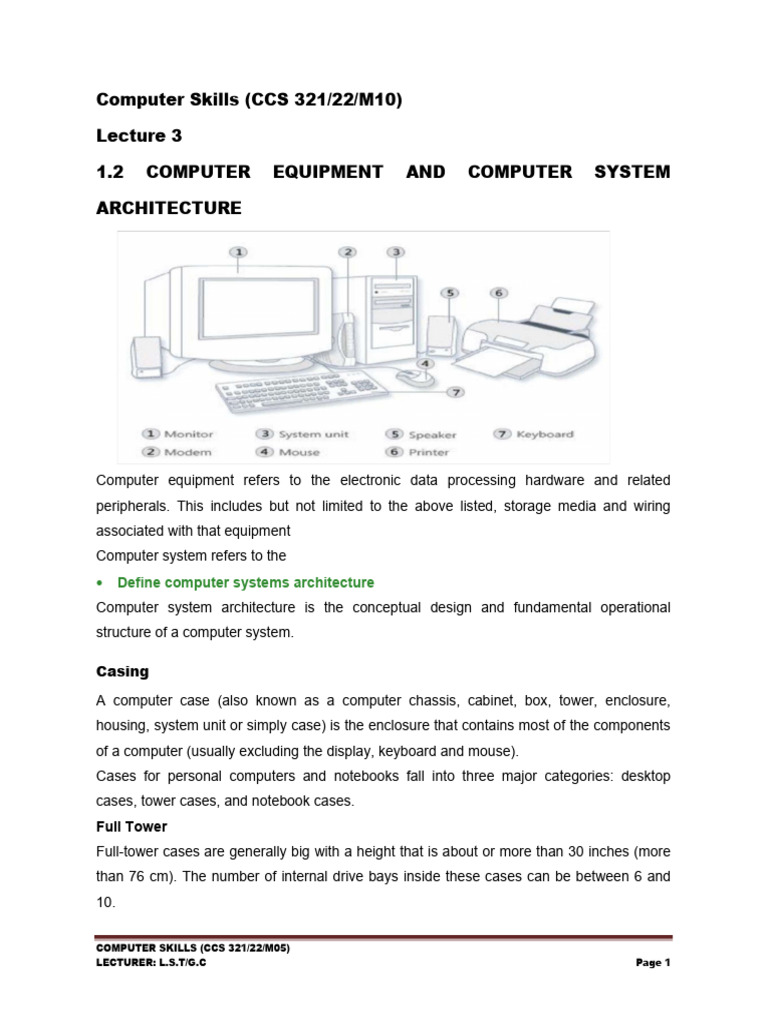 Computer Skills Lecture 3-2 | PDF | Computer Data Storage | Random ...