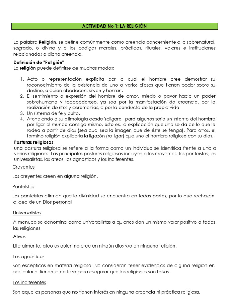 La Religión | PDF