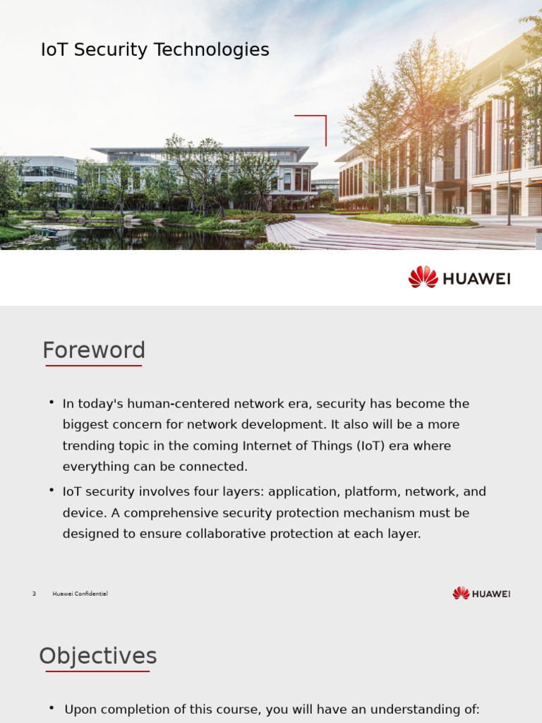 Huawei IoT Security Technologies Overview | PDF | Internet Of Things ...