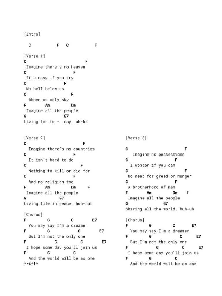 Imagine Beatles | PDF