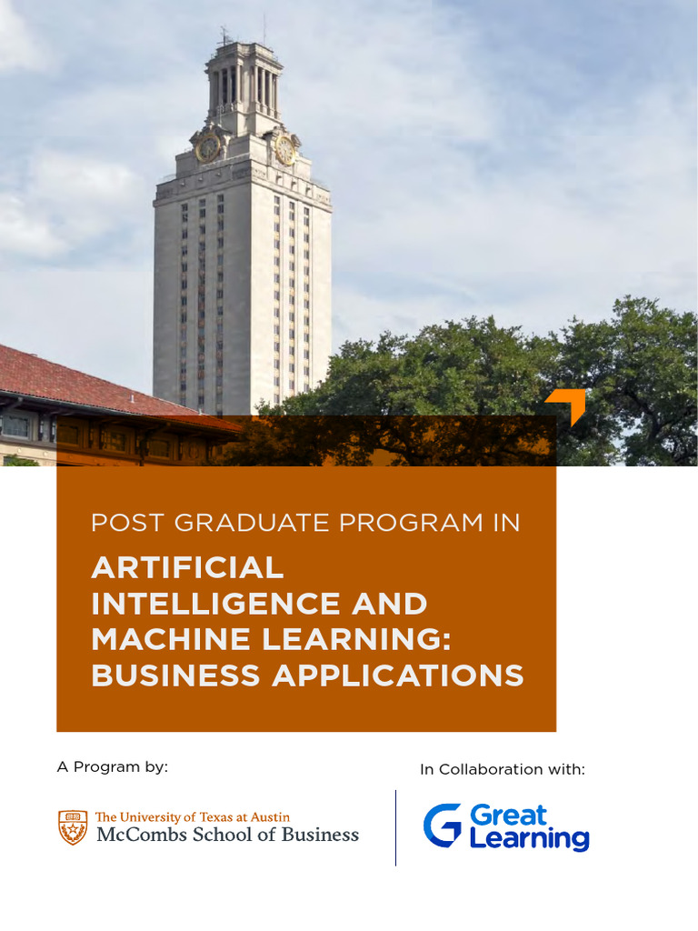 UT Austin Texas PGP AIML Brochu | PDF | Artificial Intelligence ...