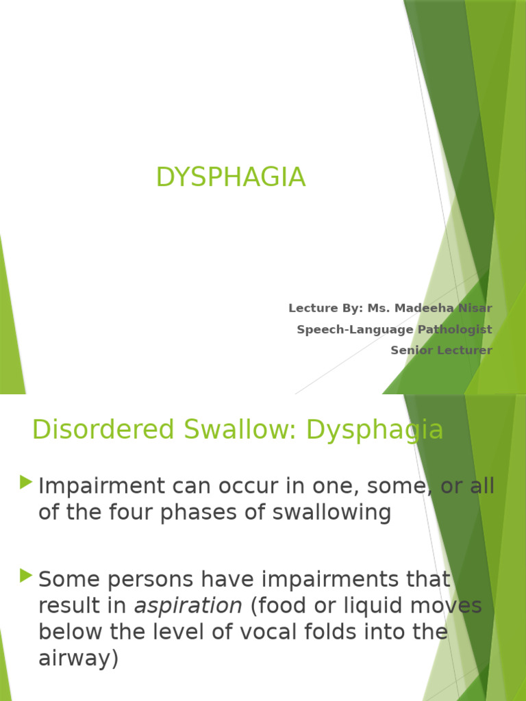 Disordered Swallow 3 | PDF | Esophagus | Diseases And Disorders