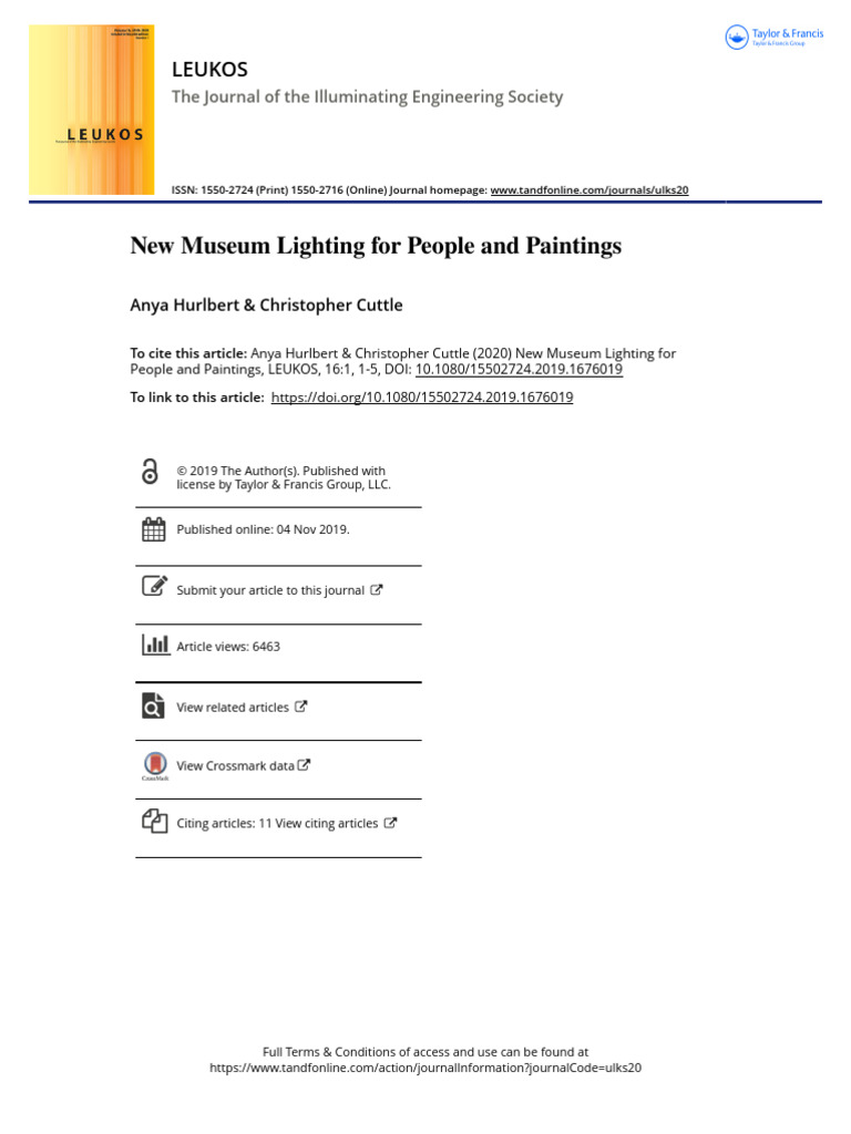 Museum Lighting Innovations Explained | PDF | Lighting | Light Emitting ...