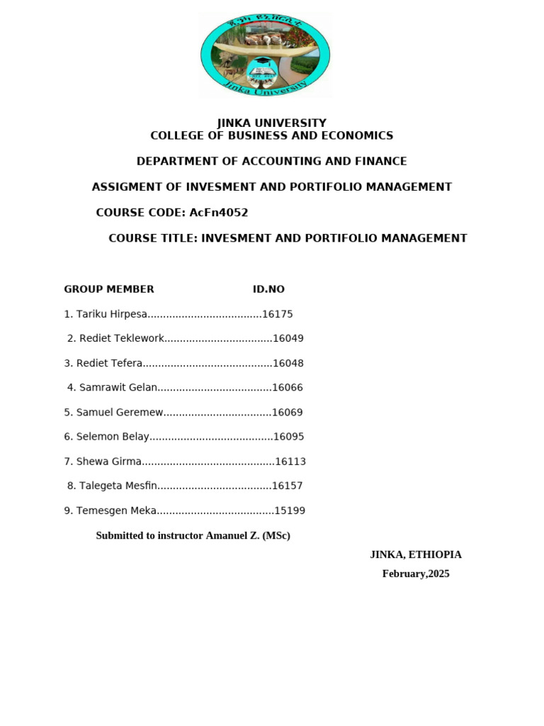 Investment Portfolio Management Guide | PDF | Asset Allocation | Investing