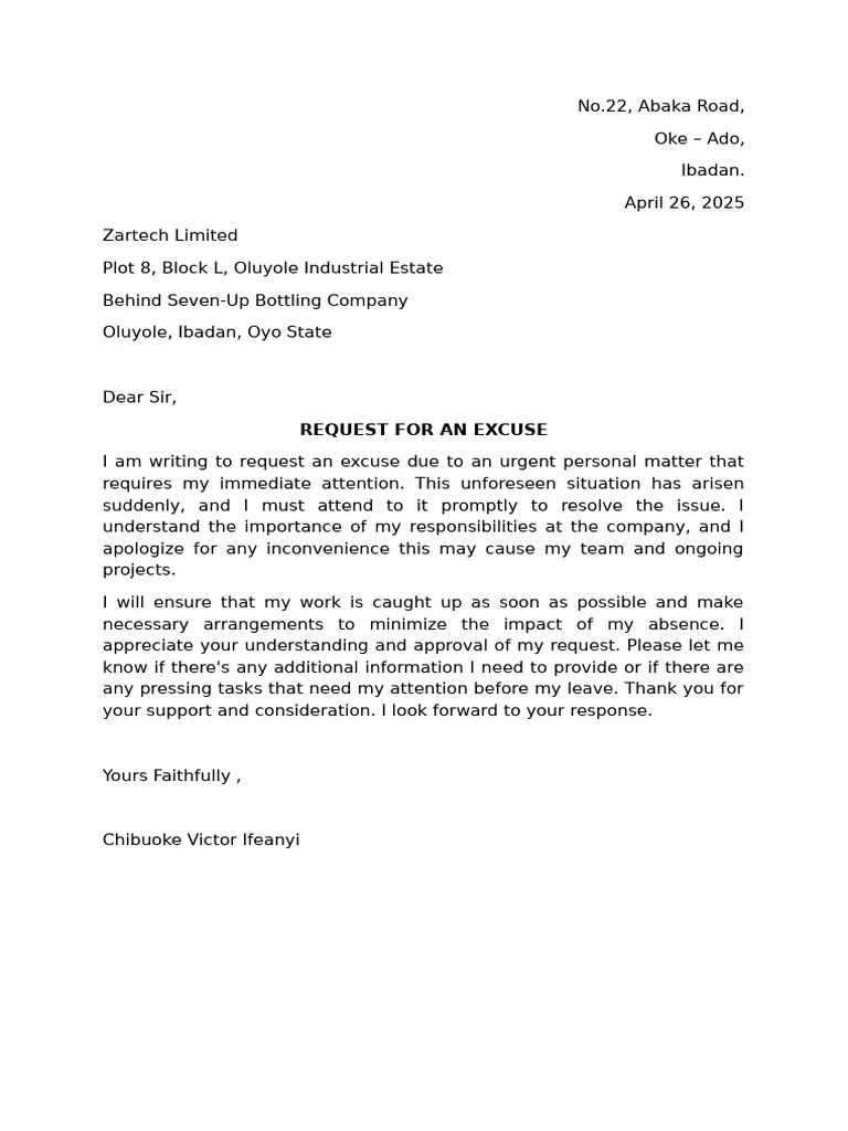 Company letter | PDF