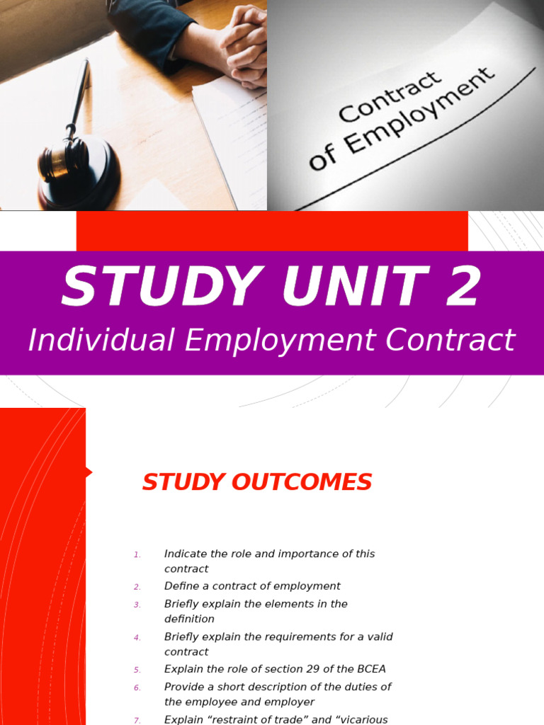 Understanding Employment Contracts and BCEA | PDF | Breach Of Contract ...