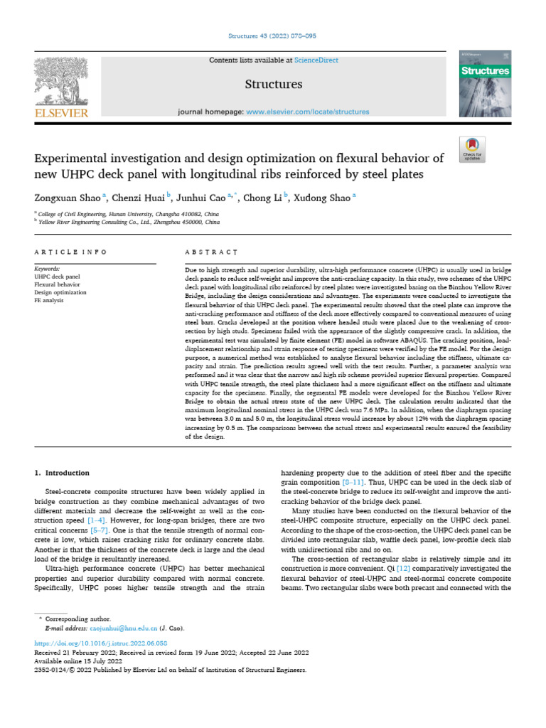 Experimental Investigation and Design Optimization On Flexural Behavior ...