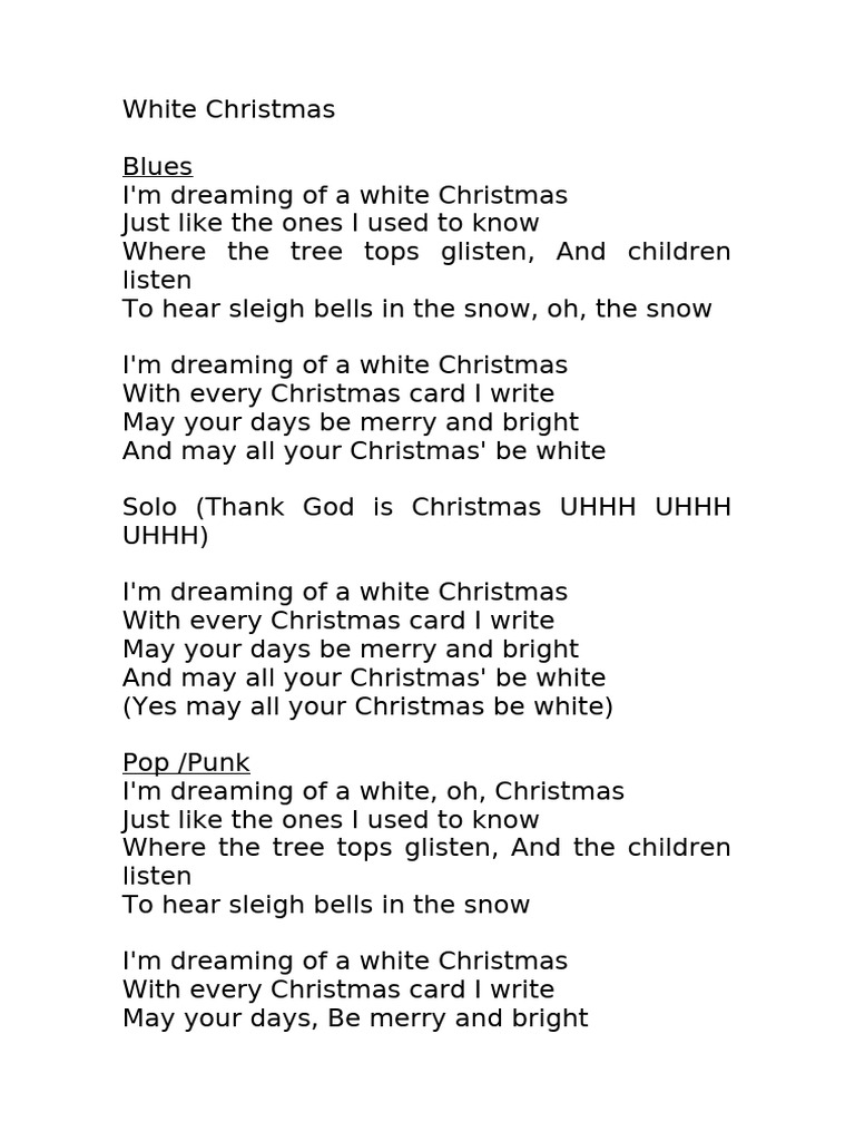 White Christmas | PDF